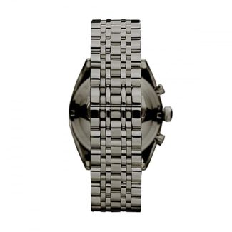Emporio Armani Mens Classic Grey Stainless Steel Watch AR0374
