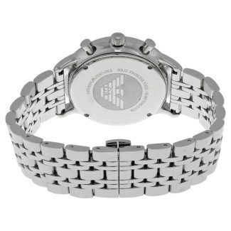 Emporio Armani Mens Silver Classic Watch AR0389