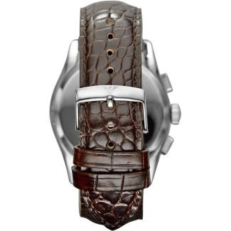 Emporio Armani Mens Chronograph Brown Leather Watch AR0671