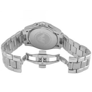 Emporio Armani Mens Chronograph Silver Watch AR0673