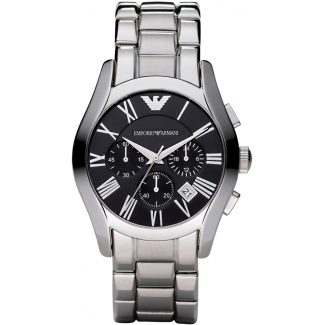 Emporio Armani Mens Chronograph Silver Watch AR0673