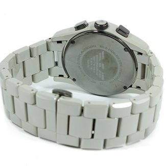 Emporio Armani Mens Grey Ceramic Chronograph Watch AR1459