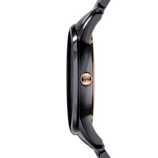 Emporio Armani Mens Black Ceramic Watch AR1466