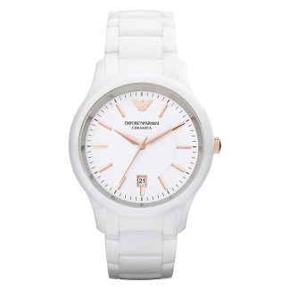 Emporio Armani Mens White Ceramic Watch AR1467