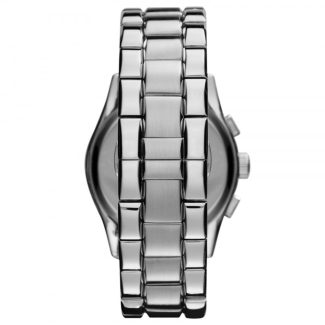 Emporio Armani Mens Silver Chronograph Watch AR1635