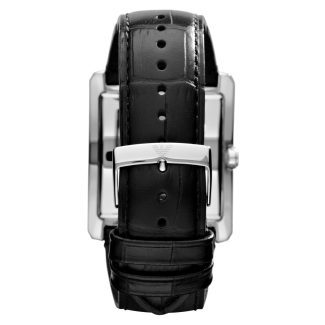 Emporio Armani Mens Rectangle Leather Watch AR1640