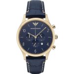 Emporio Armani Mens Blue Chronograph Watch AR1862