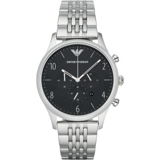 Emporio Armani Mens Stainless Steel Chronograph Watch AR1863