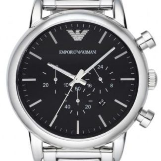 Emporio Armani Mens Stainless Steel Chronograph Watch AR1894