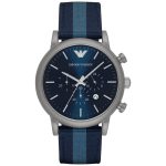 Emporio Armani Mens Luigi Blue Dial Watch AR1949