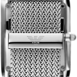 Emporio Armani Mens Mesh Silver Watch AR2012