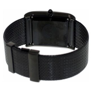 Emporio Armani Mens Black Stainless steel Mesh Watch AR2028