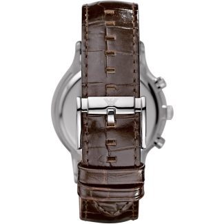 Emporio Armani Mens Brown Leather Watch AR2433