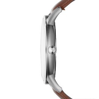 Emporio Armani Mens Simple Brown Leather watch AR2463