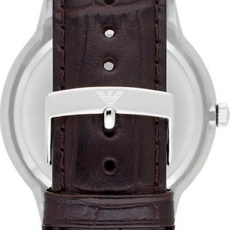 Emporio Armani Mens Brown Leather Watch AR2480
