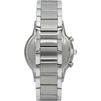Emporio Armani Mens Silver Chronograph Watch AR2486