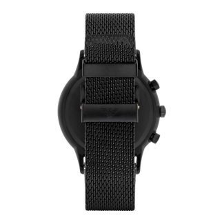Emporio Armani Mens Black Steel Watch AR2498