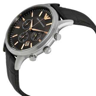 Emporio Armani Mens Brown Leather Watch AR2513