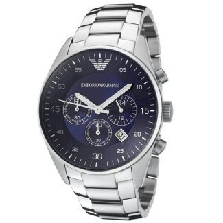 Emporio Armani Mens Silver Watch AR5860
