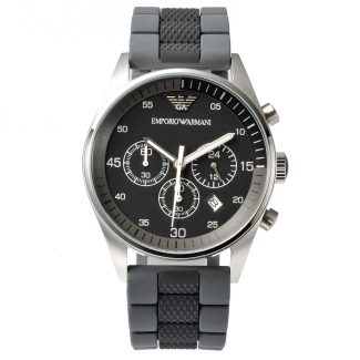 Emporio Armani Mens Rubber Watch AR5866