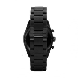 Emporio Armani Mens Rubber & Blue Dial Watch AR5921