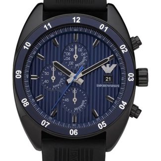 Emporio Armani Mens Rubber Watch AR5930