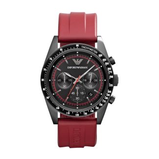 Emporio Armani Men's Sportivo Red Rubber Watch AR6114
