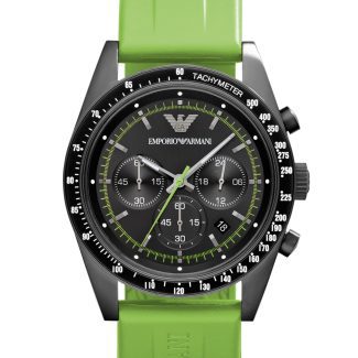 Emporio Armani Men's Sportivo Green Rubber Watch AR6115