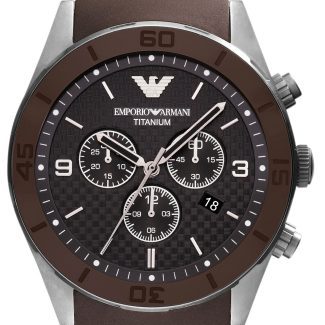 Emporio Armani Mens Titanium Chronograph Watch AR9501