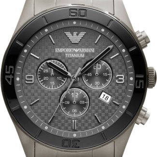 Emporio Armani Mens Titanium Chronograph Watch AR9502