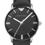 Emporio Armani Ladies Black Classic Leather Watch AR1600-0