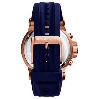 Michael Kors Mens Dyaln Blue & Rose Gold Watch MK8295