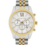 Michael Kors Mens Lexington 2 Tone Gold & Silver Watch MK8344