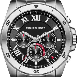 Michael Kors Mens Chronograph Stainless Steel Brecken Watch MK8438