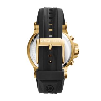 Michael Kors Mens Dyaln Black & Gold Watch MK8445