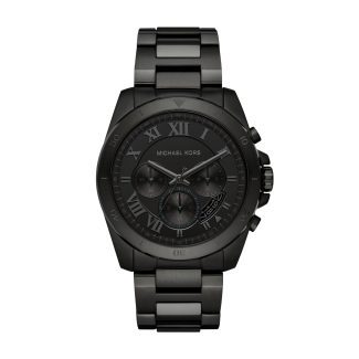 Michael Kors Mens Chronograph Black Brecken Watch MK8482
