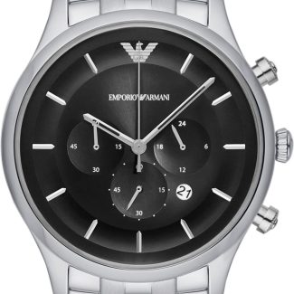 Emporio Armani Mens Chronograph Stainless Steel Watch AR11017-0