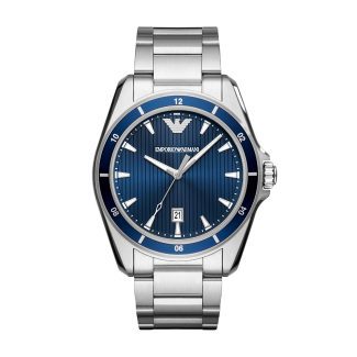 Emporio Armani Mens Blue Dial Watch AR11100 -0