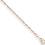 9ct Italian Yellow Gold 1.3mm Classic Figaro Gold Chain-0