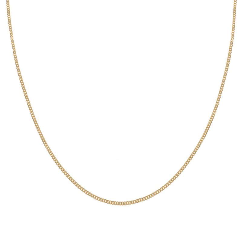 18ct Italian 1.5mm Yellow Gold Curb Chain-0