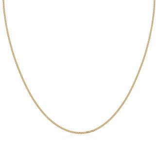 18ct Italian Yellow Gold 1.2mm Classic Curb Chain 750-0