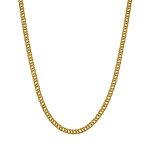 9ct Solid Gold 2.6mm Double Curb Chain Crafted with premium Italian 9 Carat Yellow Gold-0