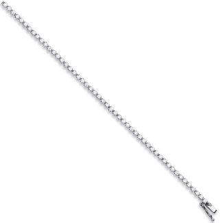 3.00ct Diamond Tennis Bracelet 18ct White Gold-12820