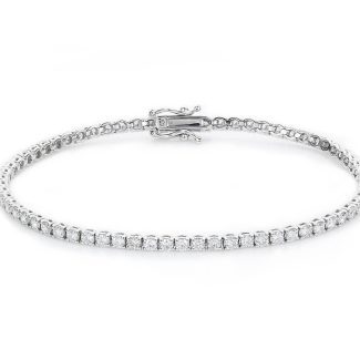 3.00ct Diamond Tennis Bracelet 18ct White Gold-0