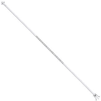 9ct Italian White Gold Half Eternity 0.33ct Tennis Bracelet-0