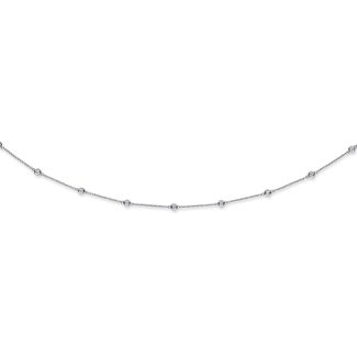 18ct White Gold 18 inch 1.00ct Diamond by the yard Necklace for Ladies-13728
