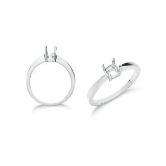 18 carat Beautiful White Gold Ring Mounts for 0.40ct- 0.50ct Centre Stone-0
