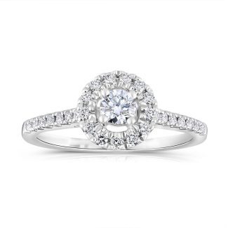 18ct White Gold 0.37ctw Diamond Fancy Engagement Ring-17239