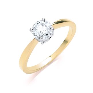 18ct Yellow Gold Gorgeous 0.70ct Diamond Engagement Ring-0