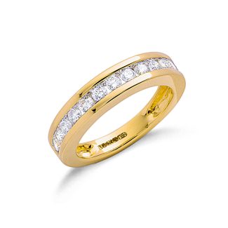 9ct Yellow Gold Briliant Cut 0.75ct Diamond Eternity Ring-0
